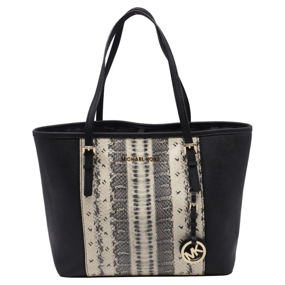 Michael Kors Small Travel Tote in Black Saffiano Leather